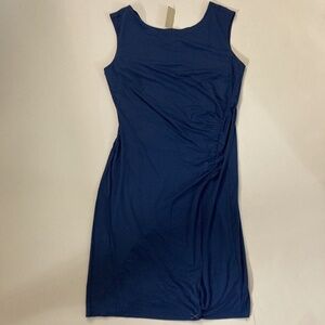 Ann Taylor Sleeveless Dress Women's Large Rayon Royal Blue